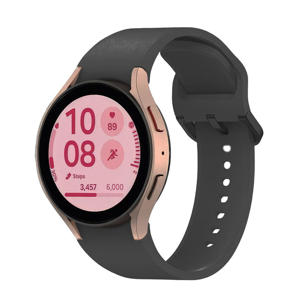 20 mm Quick Release Solid Silicone Bands for Samsung Galaxy Watch 4 Classic/5 Pro/6 Classic (LSBMSH-017)