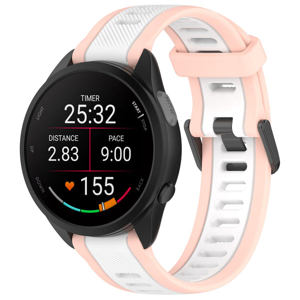 22 mm Quick Release Dual Color Silicone Watch Band For Garmin (LSHHT240424-027)
