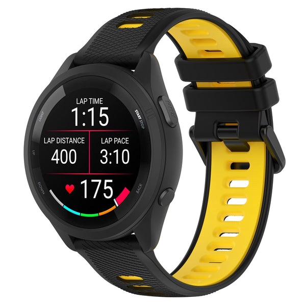 20 mm Quick Release Silicone Watch Band for Garmin Forerunner265 Custom Rubber Watch Strap Meal Alloy Watch Accessories  (LSHHT414-046)
