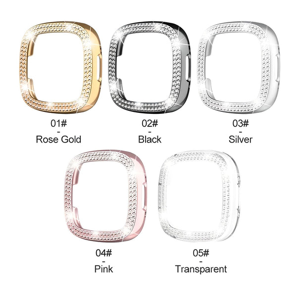 Fitbit VERSA3.4 Watch Cover For Smartwatch Hard PC Protective Case Hollow Frame Bumper (LSJH-029)