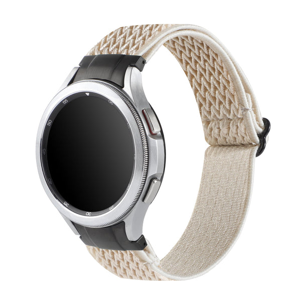 20 mm Quick Release Corrugated Nylon Watch Band for Samsung Galaxy Watch 4 Classic/5 Pro/6 Classic (LSJL-019)
