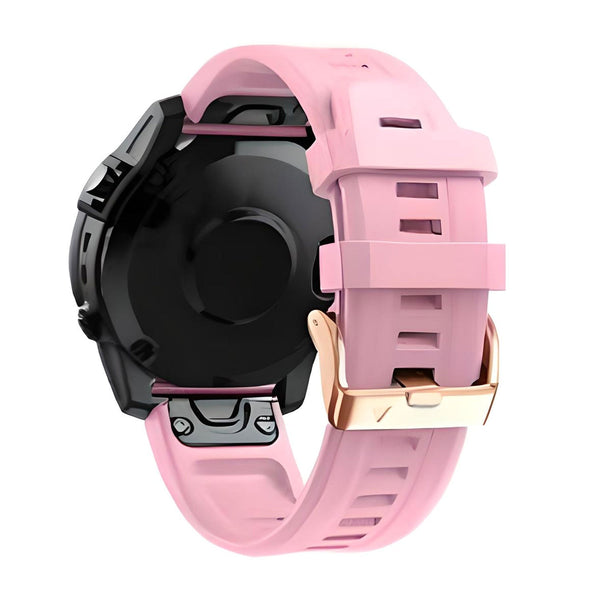 20 mm Quick Fit Silicone Watch Band Rose Buckle for Garmin (LSJSHP-005)