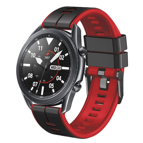 22 mm Quick Release Two Color Universal Silicone Watch Band (LSJYH-001)