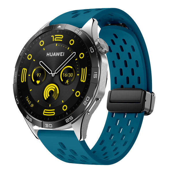 22 mm Quick Release magnetic buckle silicone watch band (LSMM-041)