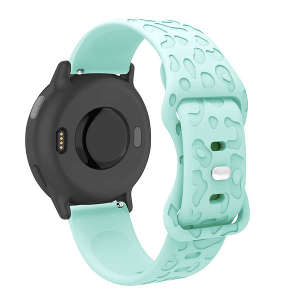 20 mm Quick Release Engraved silicone watch band (LSXDWY-001)