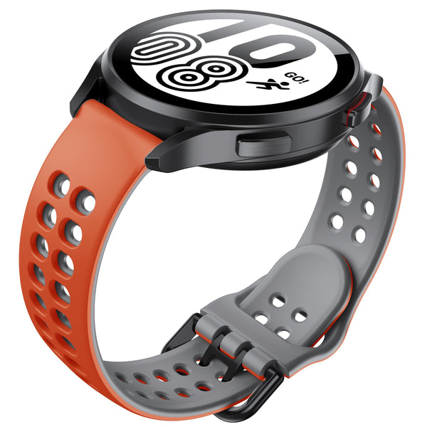 20 mm Quick Release Two Color Loop Sport Adjustable Silicone Band Strap For Garmin Forerunner 645 245 Smart Watch Bracelet Wristband (LSXJ-011)