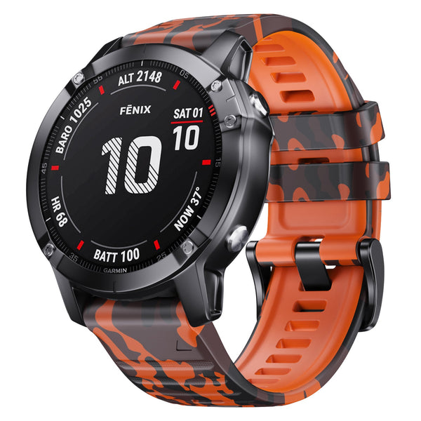 26 mm Quick Fit Camouflage Style Silicone Band for Garmin (LSXJ-024)