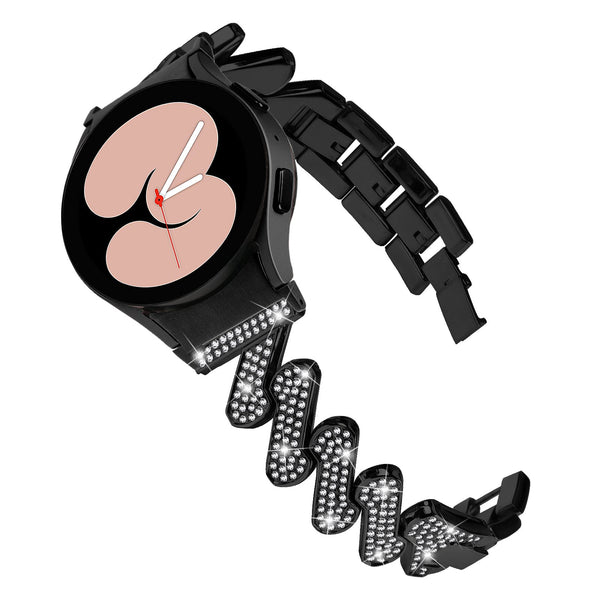 20 mm Quick Release Diamonds Style Watch Band For Samsung Galaxy Watch 4 Classic/5 Pro/6 Classic (LSZHYH-Q004)